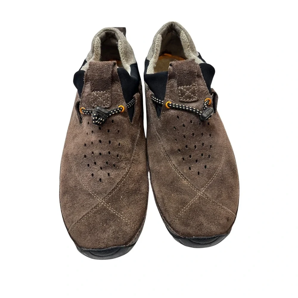Timberland x Smartwool Brown Suede Leather Slip On Bungee Shoes Mens 12